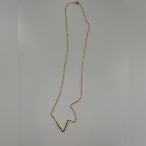 WORN ONCD Gold V necklace
